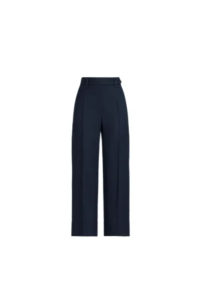 Brunello Cucinelli Square Cigarette Trousers In Blue
