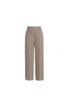 Brunello Cucinelli Square Cigarette Trousers In Brown