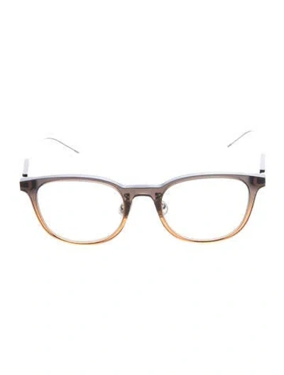 Pre-owned Brunello Cucinelli Square Eyeglasses In Brown