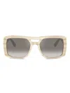 Brunello Cucinelli Bc4012s Square Acetate Sunglasses In Neutrals