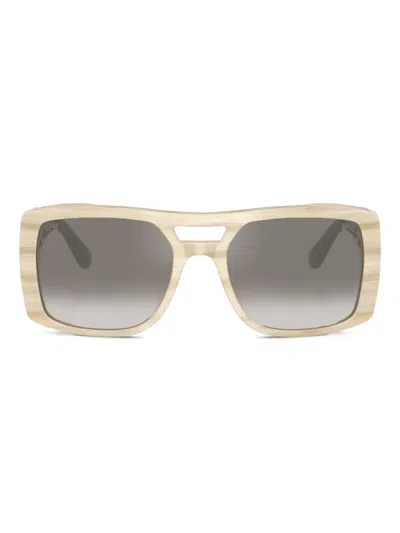 BRUNELLO CUCINELLI SQUARE-FRAME SUNGLASSES