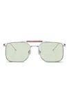 Brunello Cucinelli Man Sunglass Bc2005st In Silver