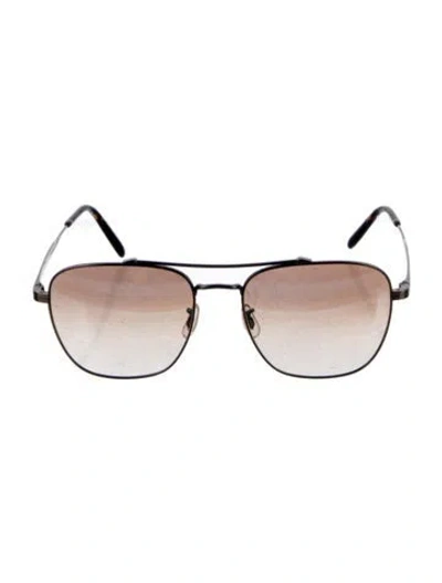 Pre-owned Brunello Cucinelli Square Gradient Sunglasses In Gold