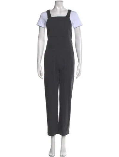 Pre-owned Brunello Cucinelli Square Neckline Jumpsuit In Gray
