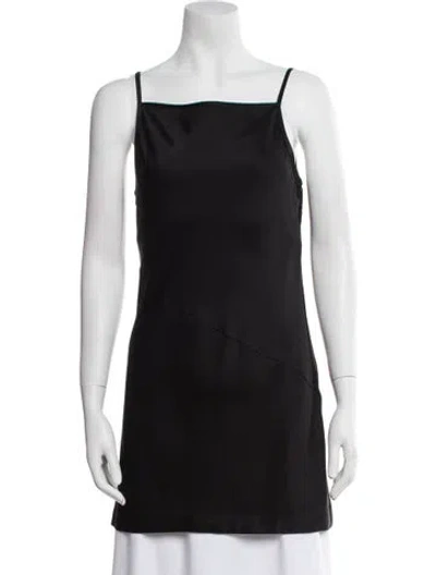 Pre-owned Brunello Cucinelli Square Neckline Sleeveless Tunic W/ Tags In Black
