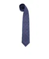 Brunello Cucinelli Slim Tie Patterned Design Pointed Tip In Blue