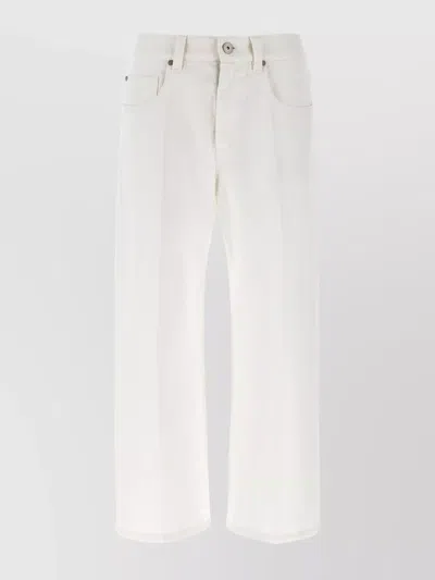 BRUNELLO CUCINELLI 'SQUARE POCKET' JEANS WITH RIVETS