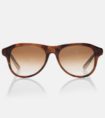 Brunello Cucinelli Eckige Sonnenbrille In Brown
