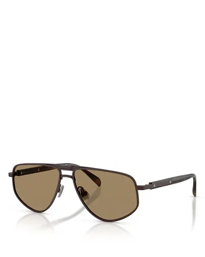 Brunello Cucinelli Square Sunglasses, 58mm In Gray