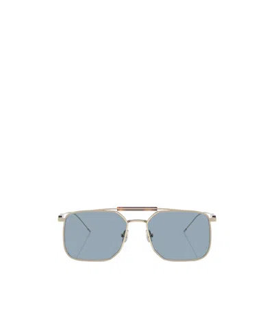 Brunello Cucinelli Sartorial Sunset Square Sunglasses In Gold
