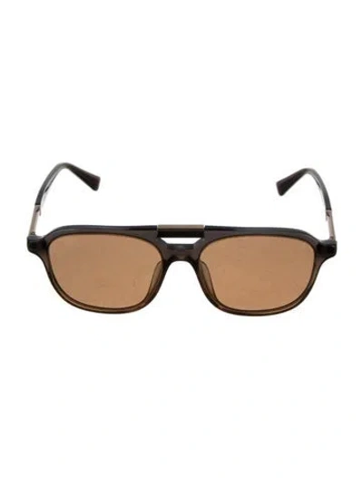 Pre-owned Brunello Cucinelli Square Tinted Sunglasses In Black/neutrals