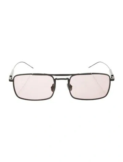 Pre-owned Brunello Cucinelli Square Tinted Sunglasses In Silver