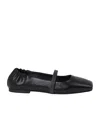 Brunello Cucinelli Square-toe Ballerina Shoes In Black