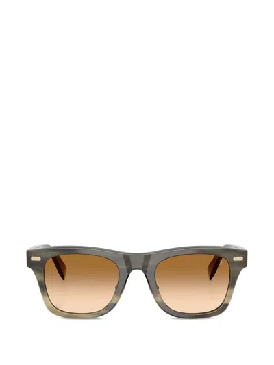 Brunello Cucinelli Square-frame Sunglasses In Brown
