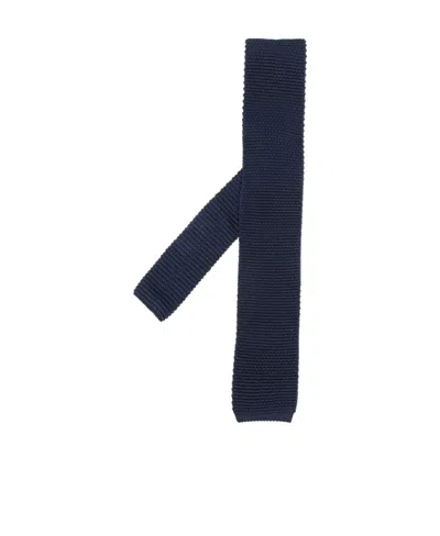 Brunello Cucinelli Square-tip Knitted Tie In Green