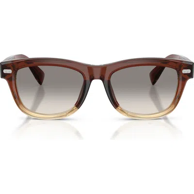 Brunello Cucinelli Stanley J 53mm Pillow Sunglasses In Multi