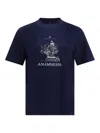 Brunello Cucinelli Anamnesis Print T-shirt In Blue