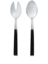 Brunello Cucinelli Steel Salad Serving Cutlery (set Of Two) In Silver
