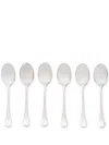Brunello Cucinelli Steel Teaspoons (set Of Six) In Silver