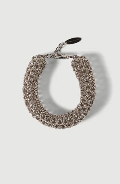 Brunello Cucinelli Sterling Silver Bracelet In Metallic