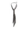Brunello Cucinelli Sterling Silver Tie In Gray