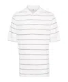 Brunello Cucinelli Striped Polo Shirt In White