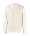 Brunello Cucinelli Stitched Casual Jacket In White