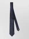 Brunello Cucinelli Stitched Contrast Tie Patterned Design In Blue