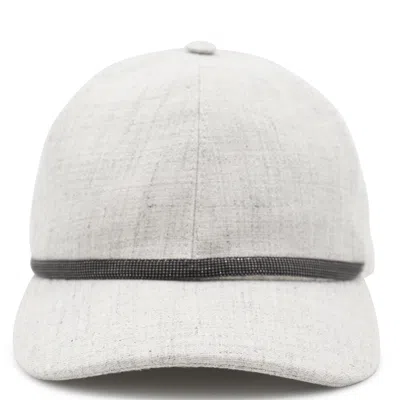 Brunello Cucinelli Cappelli Grigio Chiaro In Light Grey