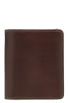 Brunello Cucinelli Leather Cardholder Wallets And Card Holders Bordeaux In Red