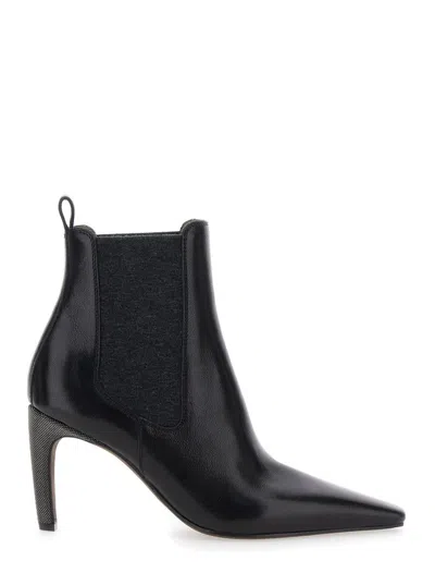 Brunello Cucinelli Women Stivaletti Con Tacco In Black