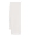Brunello Cucinelli Sequin Embellished Frayed Edge Scarf In White