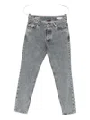 Brunello Cucinelli Five-pocket Trousers With Belt Loops And Contrast Stitching In Gray
