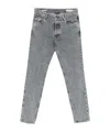 Brunello Cucinelli Five-pocket Trousers With Belt Loops And Contrast Stitching In Gray