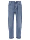 Brunello Cucinelli Five-pocket Denim Trousers In Blue