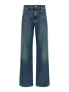 Brunello Cucinelli Blue Stonewashed Denim Jeans In Blue