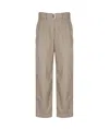 Brunello Cucinelli Straight Casual Pants In Nude