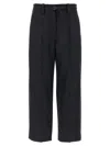 Brunello Cucinelli Straight Crop Pants In Black