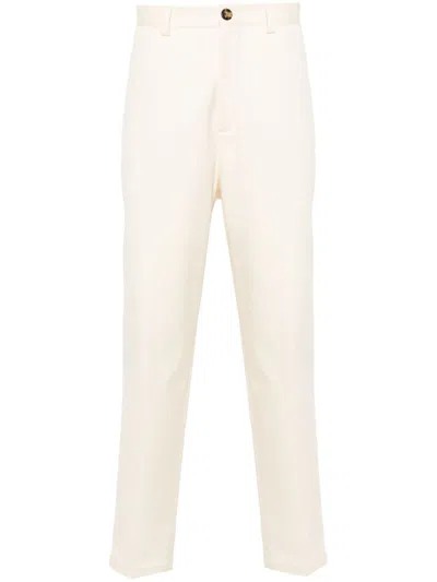Brunello Cucinelli Cotton Slim Fit Pants In White