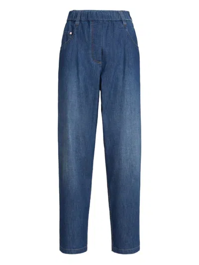 Brunello Cucinelli Straight Denim Pants In Blue
