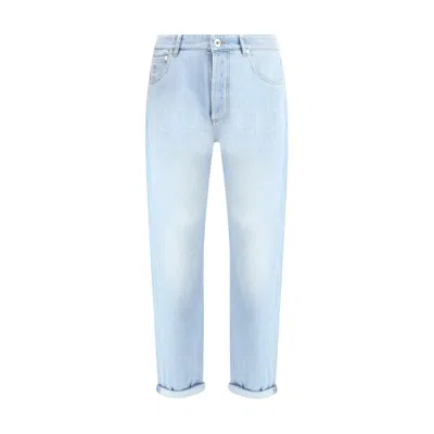 Brunello Cucinelli Straight Jeans In Blue