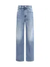 Brunello Cucinelli Women Straight Jeans In Blue
