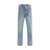 Brunello Cucinelli Straight Leg Cotton Jeans With Turn-up Hem