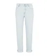 Brunello Cucinelli Denim Trousers With Belt Loops In Blue