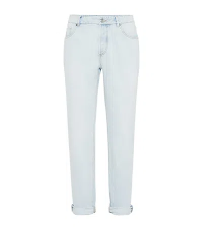 Brunello Cucinelli Straight Jeans In Blue