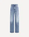 Brunello Cucinelli Women Straight Jeans In Blue