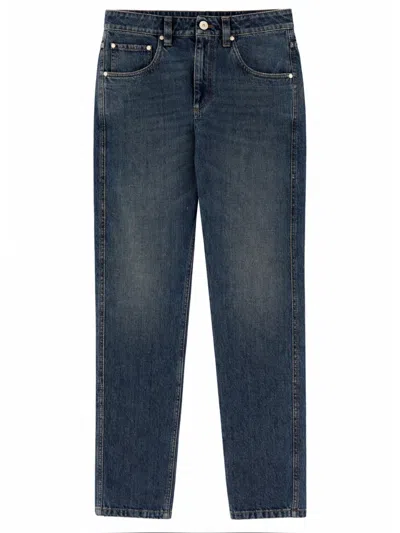 Brunello Cucinelli "straight" Jeans In Blue