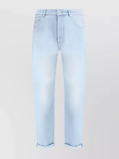 Brunello Cucinelli Men Straight Jeans In White