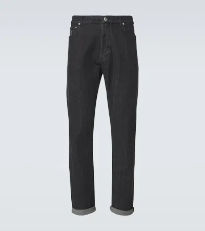 Brunello Cucinelli Straight Jeans In Grey