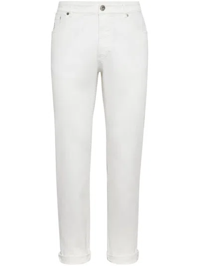 Brunello Cucinelli Straight Jeans In White